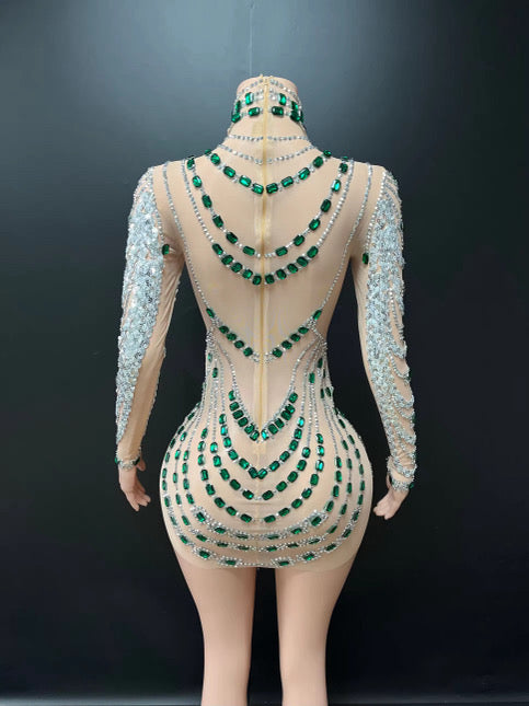 EMERALD GODDESS DRESS