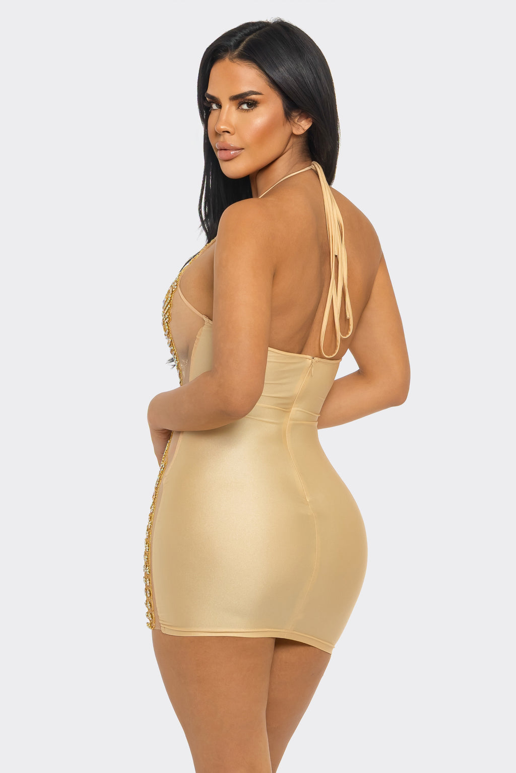 GOLD RUSH MINI DRESS