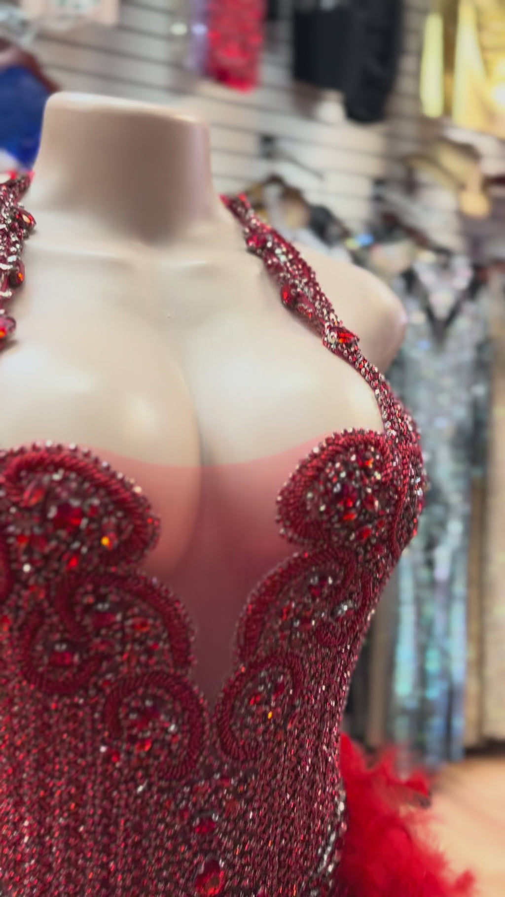 RED DIAMOND DRESS