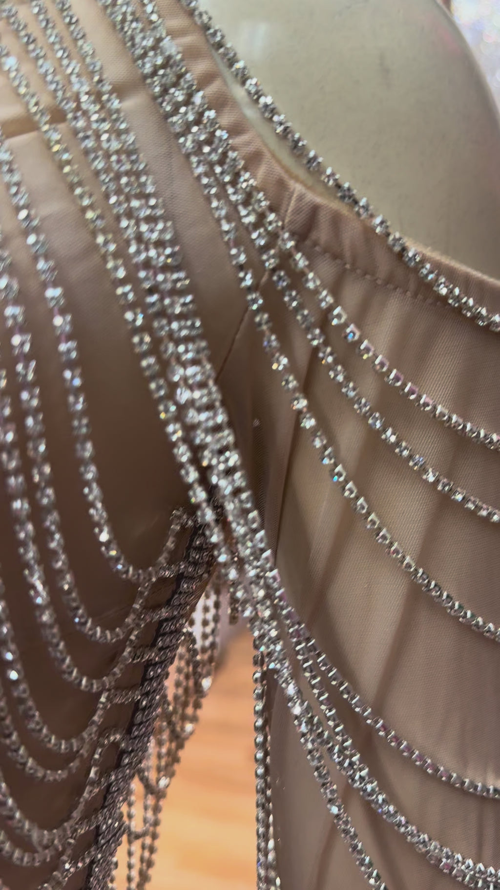 Radiant Cascade Mini Dress